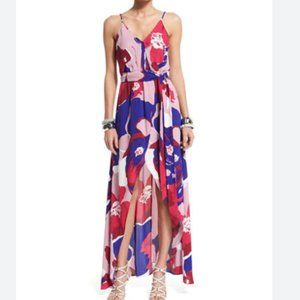 Karina Grimaldi - Egypt Floral-Print Sleeveless High Low Maxi Dress